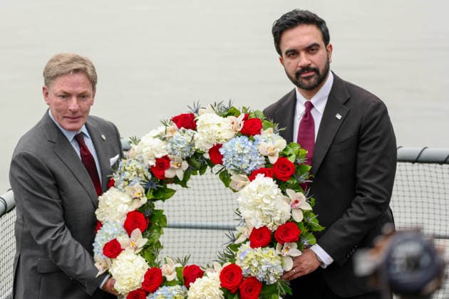 USA, Zohran Mamdani on Memorial Day in New York