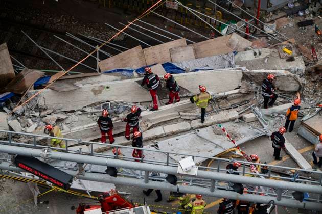 South Korea, collapse of the Seosomun overpass in Seoul