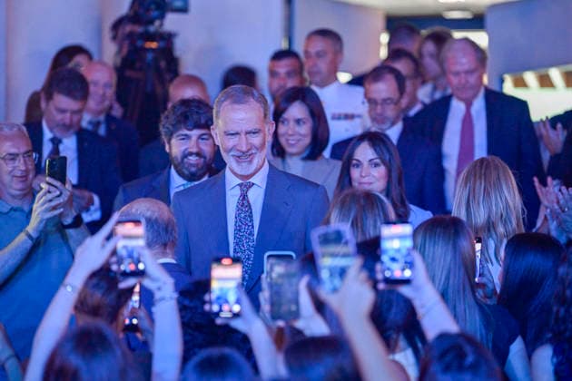 Royals, King Felipe of Spain at the announcement of the Princess of Girona Research Prize 2026 in Murcia