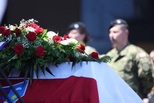 Arts, Julienne Eden Busic funeral in Zagreb