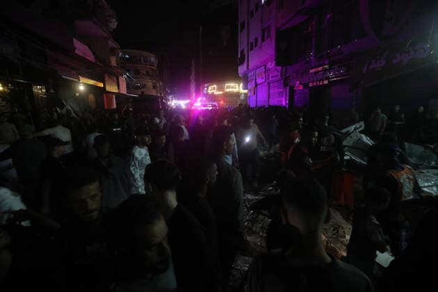 Middle East conflict, Gaza, Israeli airstrike on Gaza City