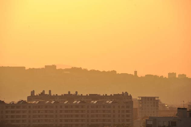 France, Sunset in Lyon