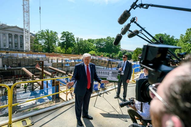 US court halts construction of Trump’s ballroom at the White House for the time being, archive footage