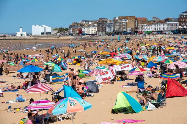 Great Britain, Beach weather in Margate