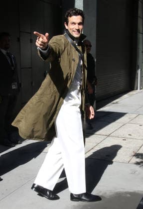 Celebrity, Paul Anthony Kelly as a guest on Good Morning America in New York