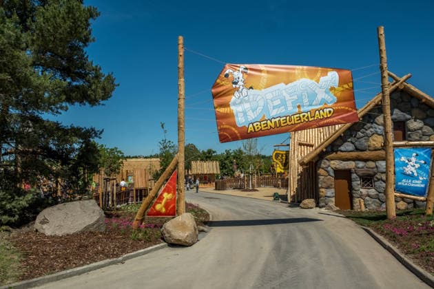 Leipzig, opening of the new Idefix Adventureland theme area at the Belantis theme park