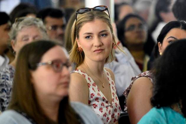 Royals, Crown Princess Elisabeth of Belgium at Harvard University in Cambridge