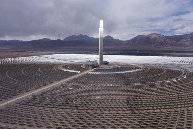 China, Zhongkong Delingha 50 MW solar thermal power plant in Haixi