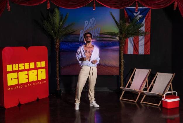 Celebrity, presentation of the Bad Bunny wax figure at the Museo de Cera in Madrid