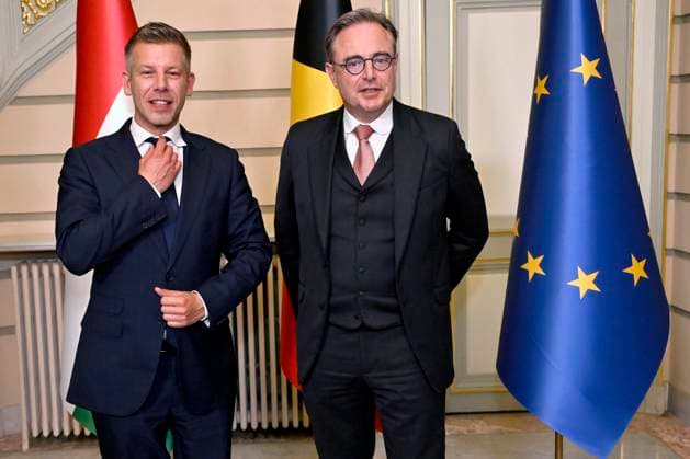 Belgium, Bart De Wever meets Hungary's new Prime Minister Péter Magyar in Brussels