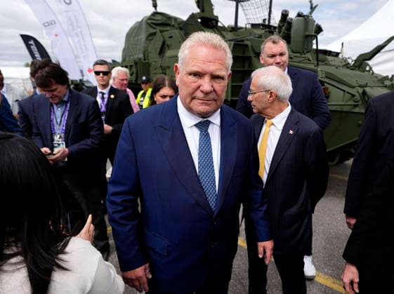 Canada, Doug Ford after speech at the CANSEC defence industry trade fair in Ottawa