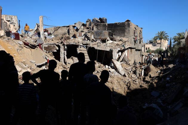 Middle East conflict, Gaza, impressions after Israeli attack on Deir al-Balah