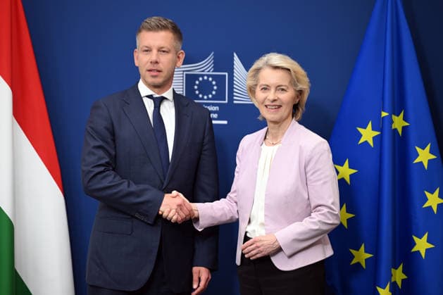 Brussels, Ursula von der Leyen meets Peter Magyar