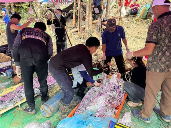 Laos, cave accident in the province of Xaysomboun