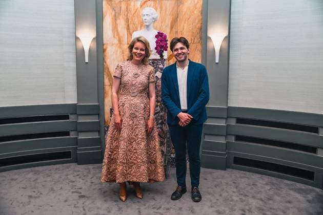 Royals, Belgium, Queen Mathilde visits music competition in Brussels