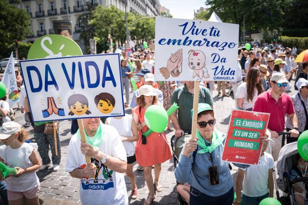 Spain, opponents of abortion demonstrate in Madrid