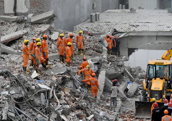 India, building collapse in Saidulajab
