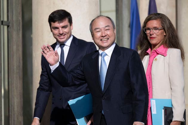 France, SoftBank CEO Masayoshi Son arrives for appointment in Paris