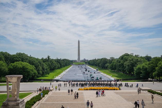 USA, redesign of the Lincoln Memorial Reflecting Pool in Washington