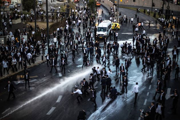 Israel, Ultra-Orthodox Jews protest in Jerusalem