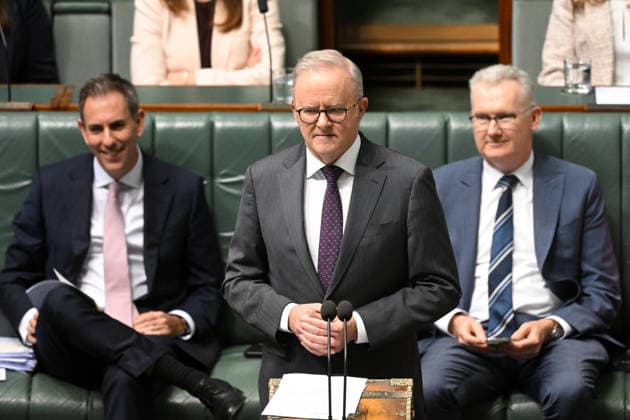 Australia, Prime Minister Anthony Albanese speaks at Question Time in Parliament in Canberra