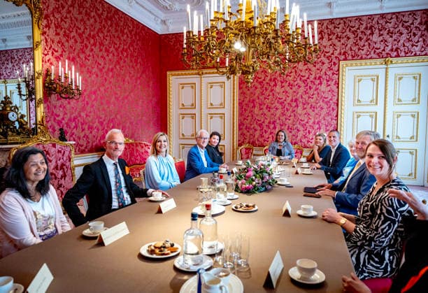 Royals, Queen Maxima and King Willem-Alexander at meeting with citizens in The Hague