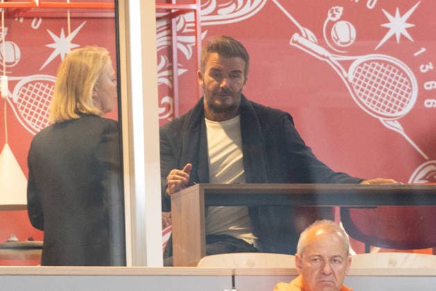 Celebrity, French Open, David Beckham as guest