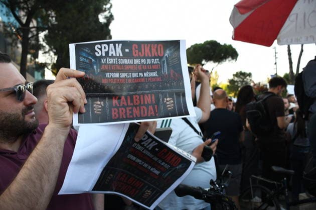Albania, protests against planned tourism project in Tirana