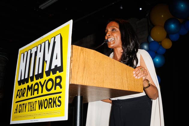 USA, Nithya Raman nomination as mayoral candidate in Los Angeles