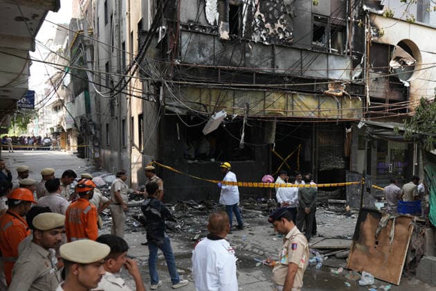 India, hotel fire in New Delhi