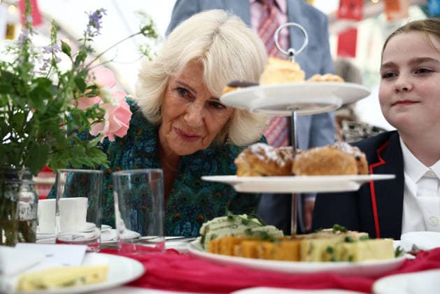 Royals, Queen Camilla visits the Big Lunch at the British Library in London