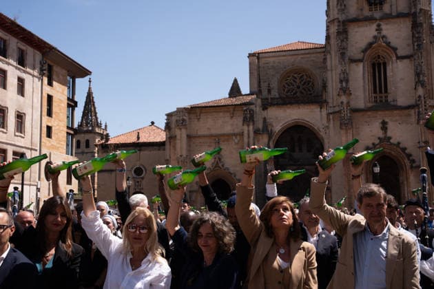 Spain, World Cider Day in Oviedo