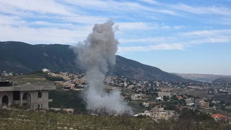 War in the Middle East, Lebanon, Israeli airstrike on Nabataea