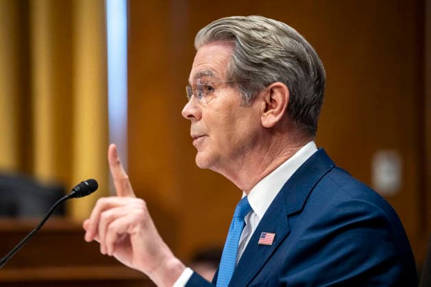 USA, Scott Bessent at a hearing before the Senate Finance Committee in Washington DC