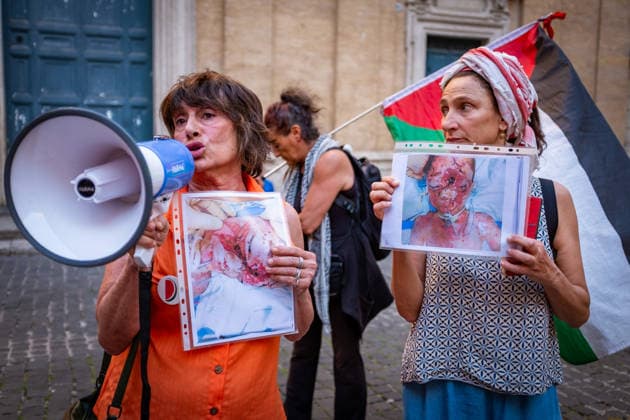 Italy, pro-Palestinian demonstration in Rome