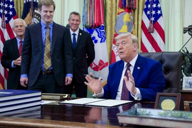 USA, Donald Trump signs executive order in Washington