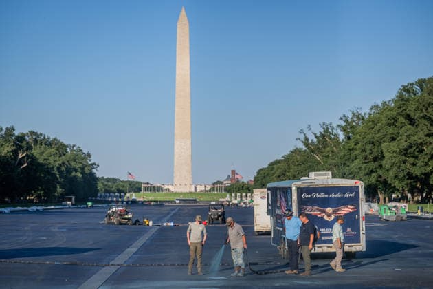 USA, Redesign of the Lincoln Memorial Reflecting Pool in Washington