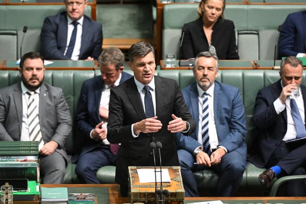 Australia, debate in parliament in Canberra