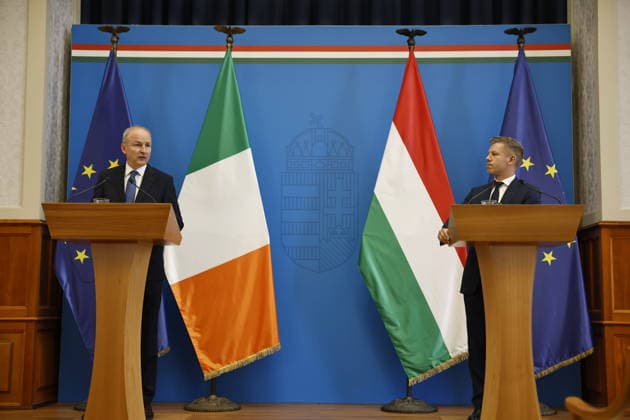 Hungary, Prime Minister Peter Magyar meets his Irish counterpart Michael Martin in Budapest