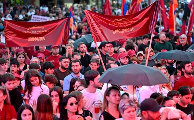 Armenia, supporters of Flourishing Armenia gather in Yerevan