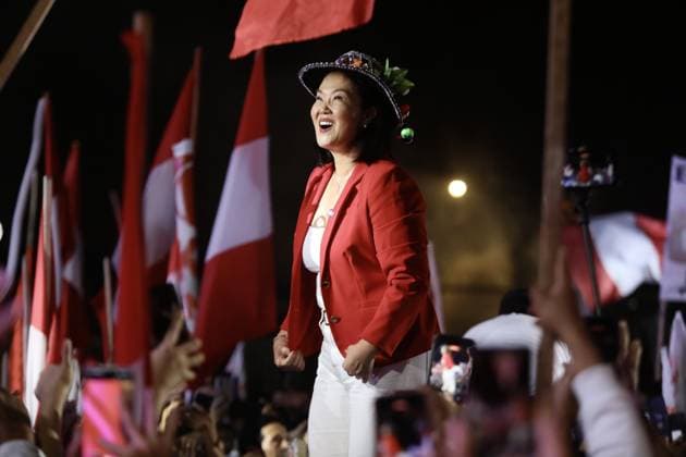 Peru, Keiko Fujimori election campaign in Lima