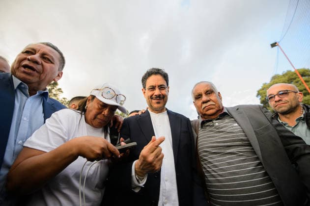 Colombia, Ivan Cepeda election campaign in Bogota