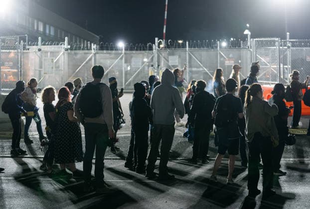 USA, protests outside ICE Detention Centre Delaney Hall in Newark, New Jersey