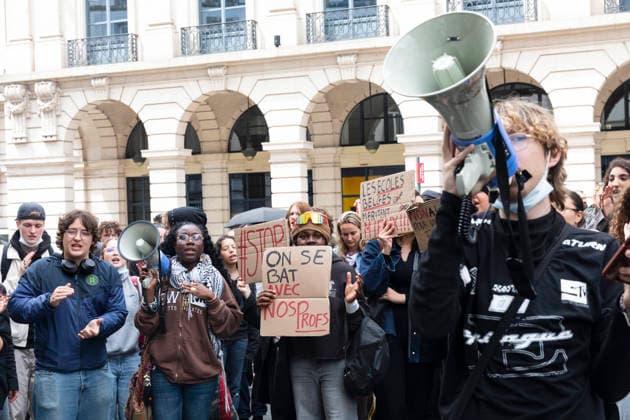 Belgium, education protest in Brussels
