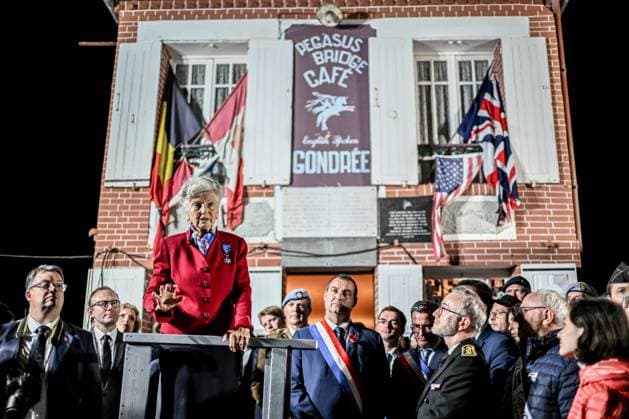 France, commemoration of the Normandy landings at the Pegasus Bridge in Benouville