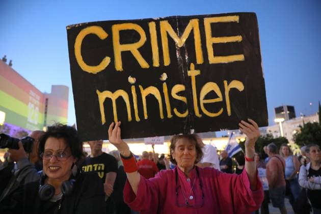 Israel, anti-government demonstration in Tel Aviv