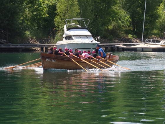 Saxony, Lusatian cutter regatta on Lake Berzdorf in Görlitz
