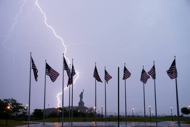 USA, severe weather in New York