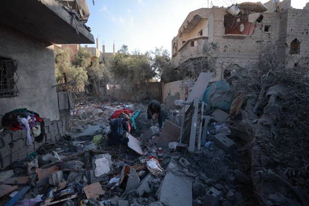 Middle East conflict, Gaza, impressions after Israeli attack on Al-Maghazi refugee camp