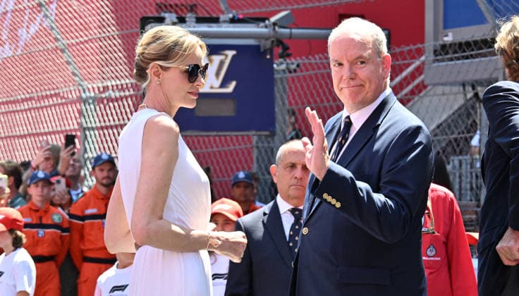 Royals, Formula 1, Prince Albert II and Princess Charlene at the Monaco GP in Monte Carlo